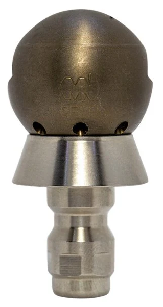 Grease Ball Thruster 1/4" Nozzle with QR SS Adaptor