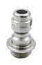 1/4" BSP Quick Connect Plug - Economy[165 HT8MSF-X] - 1/4" BSP Male, Flanged