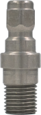 1/4" BSP Quick Connect Plug - Economy[165 HT8MSF-X] - 1/4" BSP Male, Stubbie